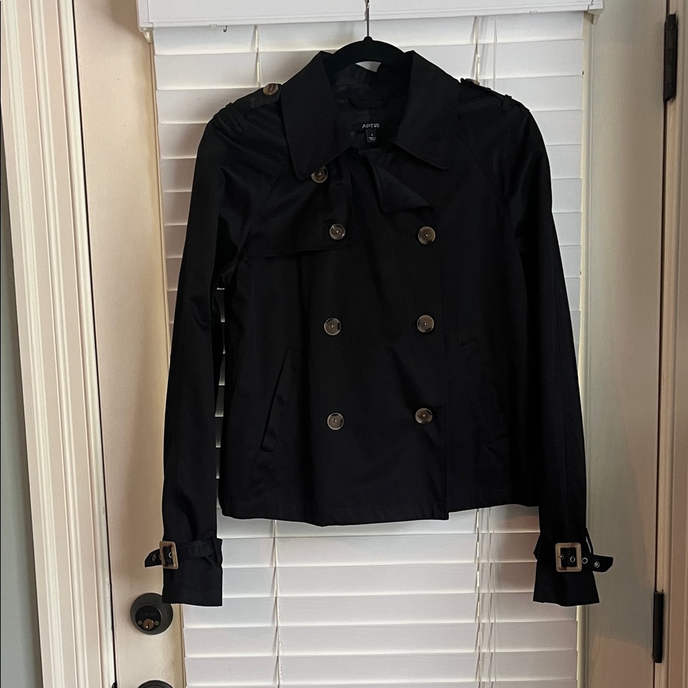 Black Double-Breasted Jacket